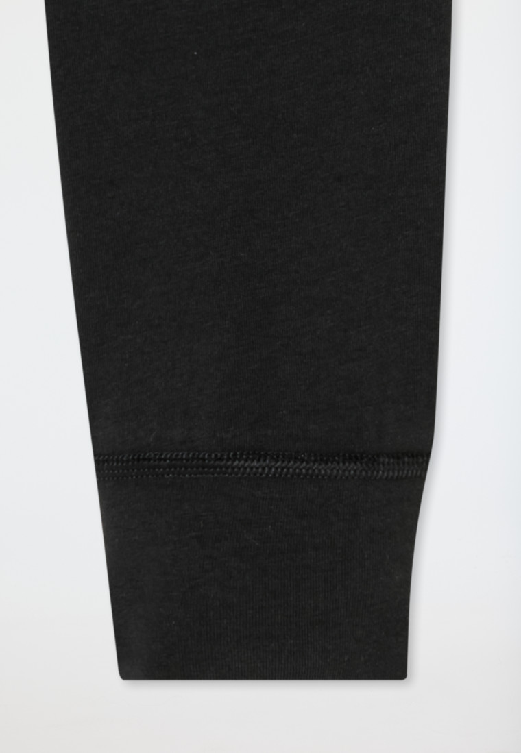 lange Unterhose Organic Cotton schwarz - 95/5