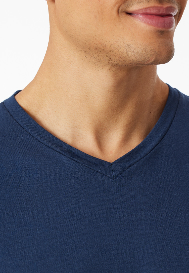 Schlafanzug kurz V-Ausschnitt admiral - Casual Essentials