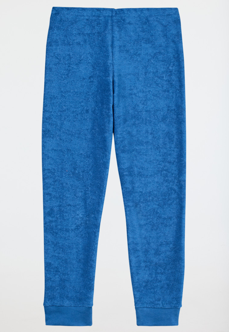 Schlafanzug lang Bündchen Drachen blau - Boys World