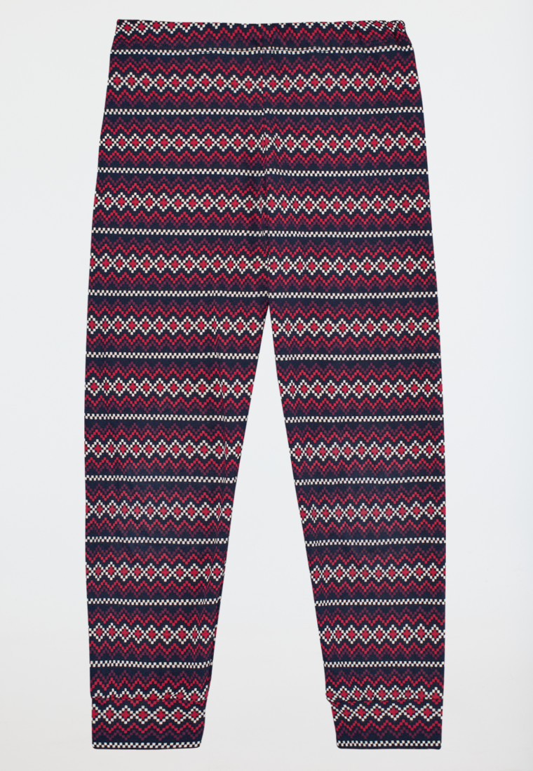Lange pyjama met manchetten met patroon - X-Mas Family