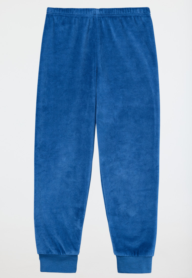 Schlafanzug lang Bündchen Streifen blau - Boys World