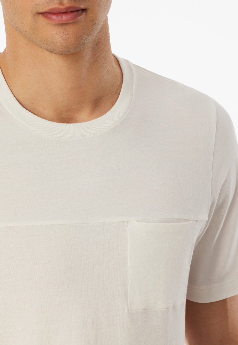 Tee-shirt à manches courtes qualité sweat off-white - Mix+Relax