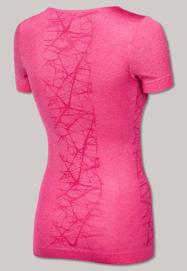 Shirt kurzarm ultraleicht Seamless pink meliert - Active Mesh Light