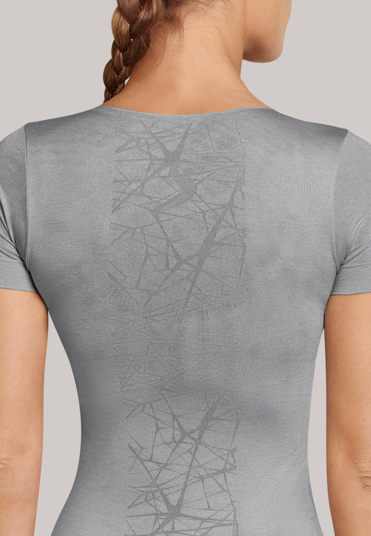 Shirt korte mouw ultralicht Seamless zilvergrijs - Active Mesh Light