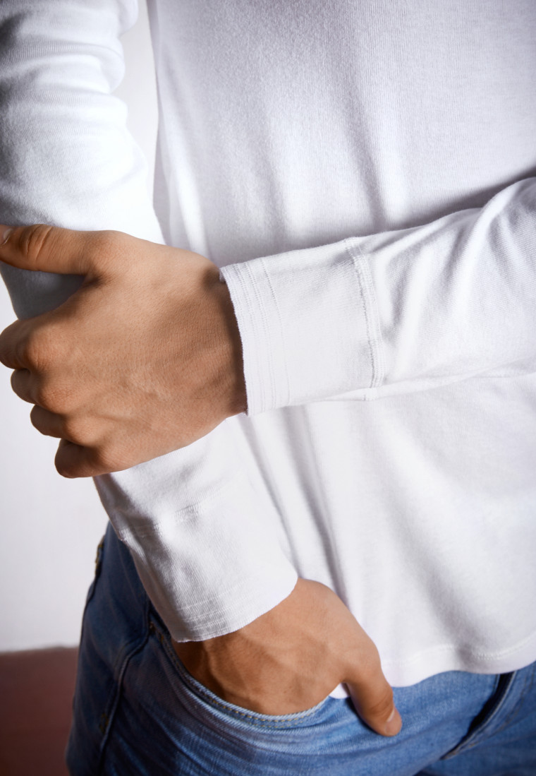 Long sleeve shirt white - Revival Karl-Heinz