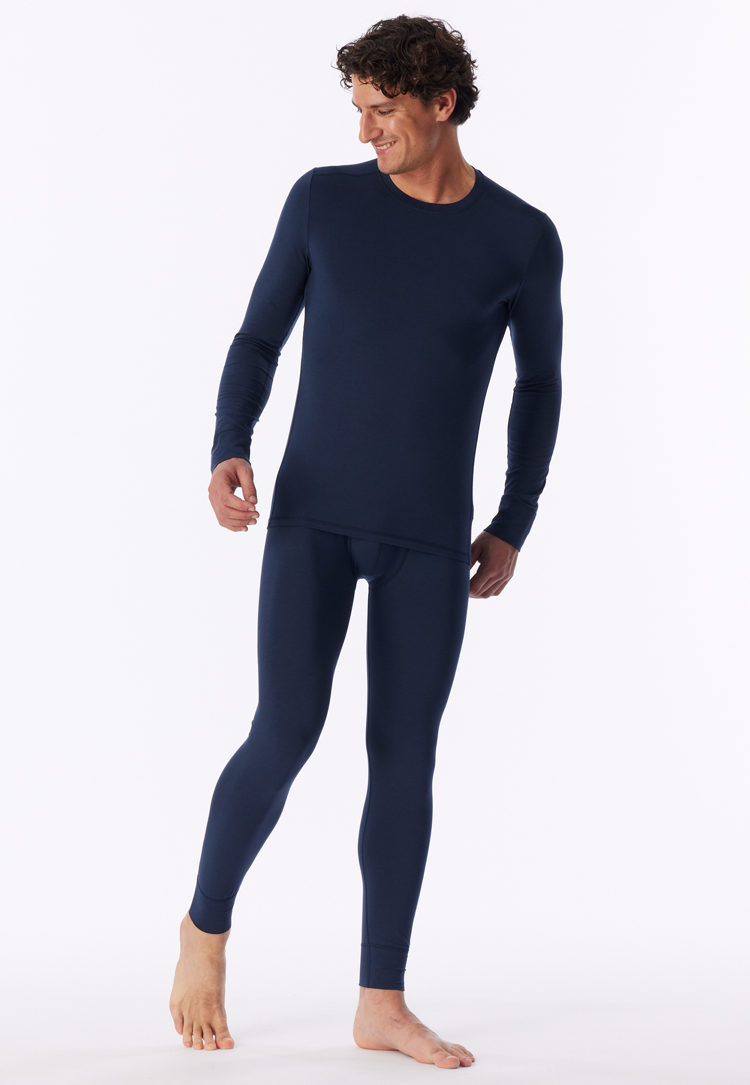 Warm shirt met lange mouwen, deep sea blue - Casual Warming 4
