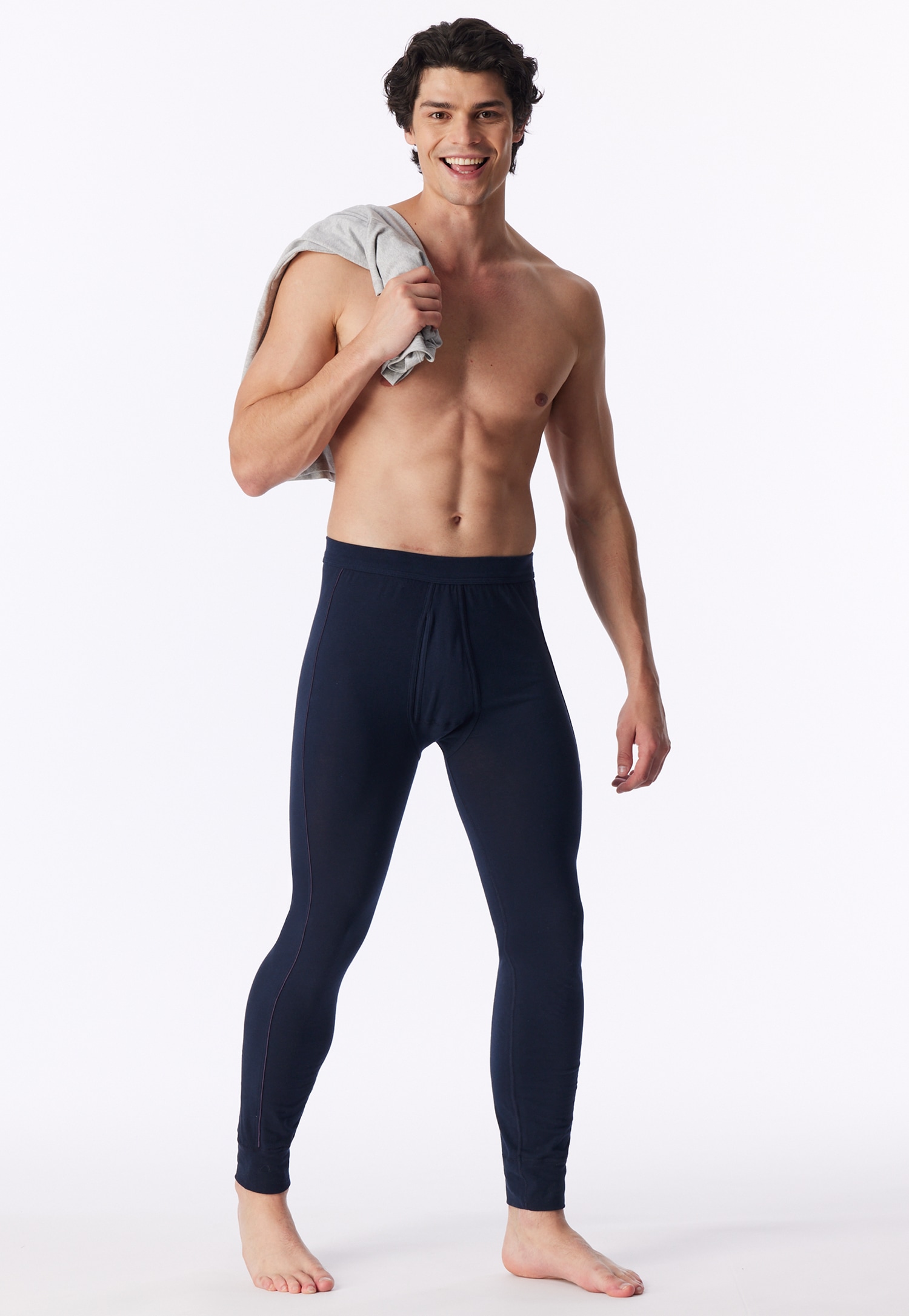 Langere broek in auberginekleur - Comfort Fit 4