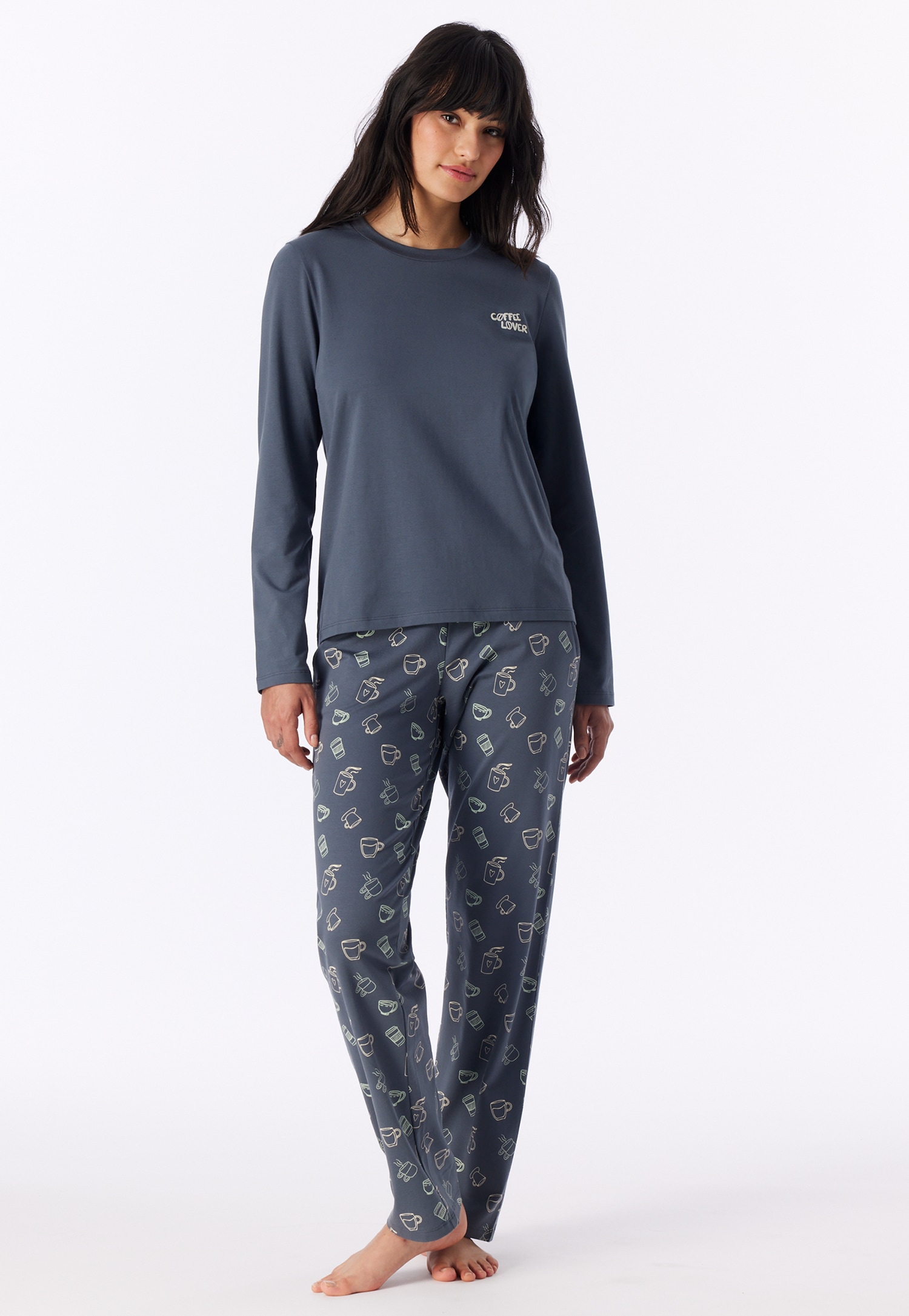 Shirt met lange mouwen, blauwgrijs - Mix+ Relax 34