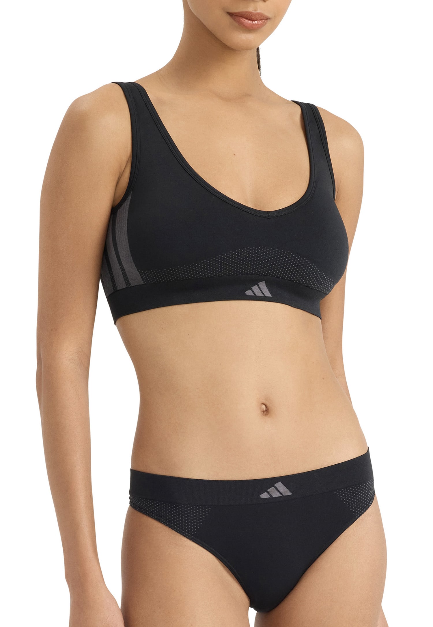 String met logo Zwart - ADIDAS XS