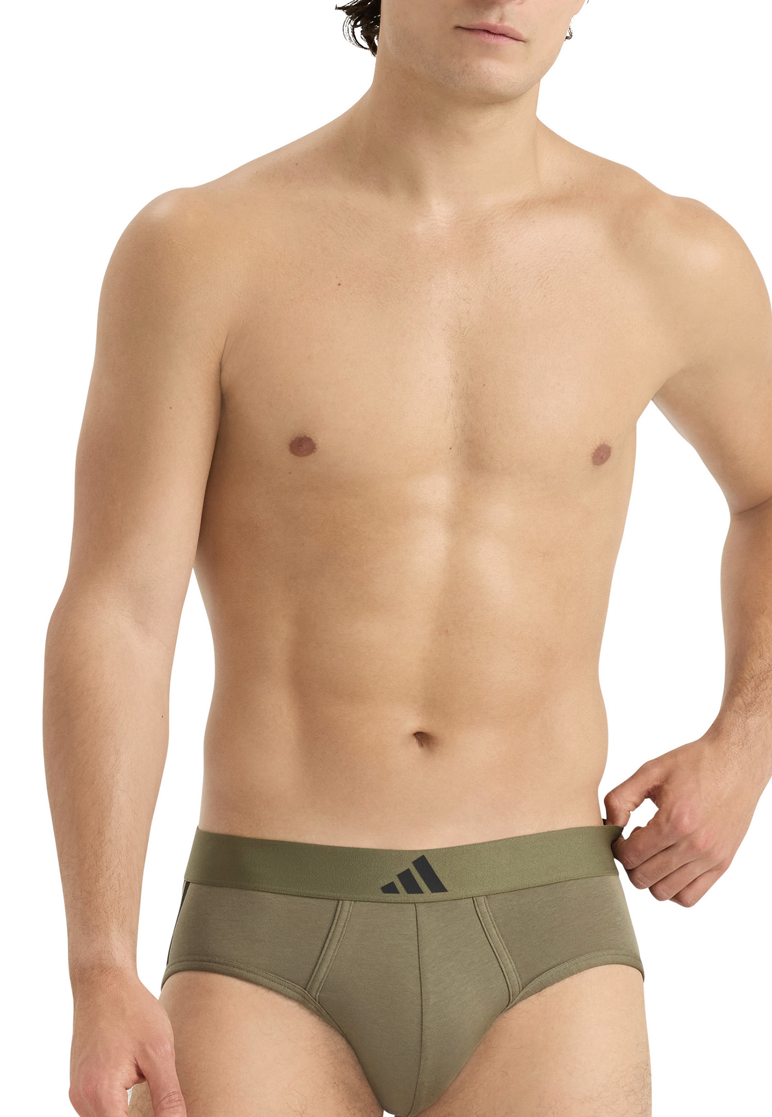 Slip 2-pack Zwart/Olijf - ADIDAS S