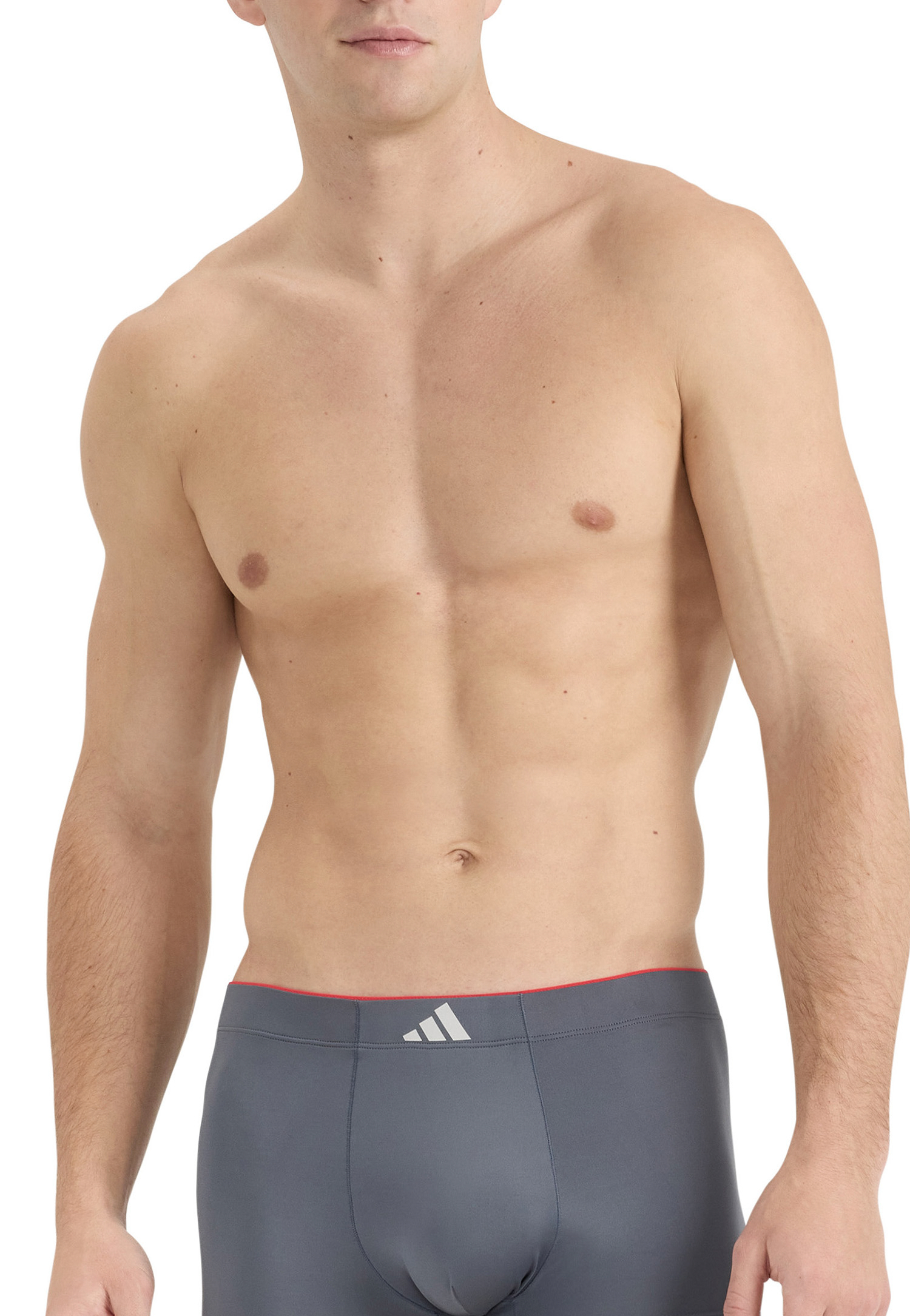 Aansluitende boxershorts 3-pack Grijs/Zwart - ADIDAS S