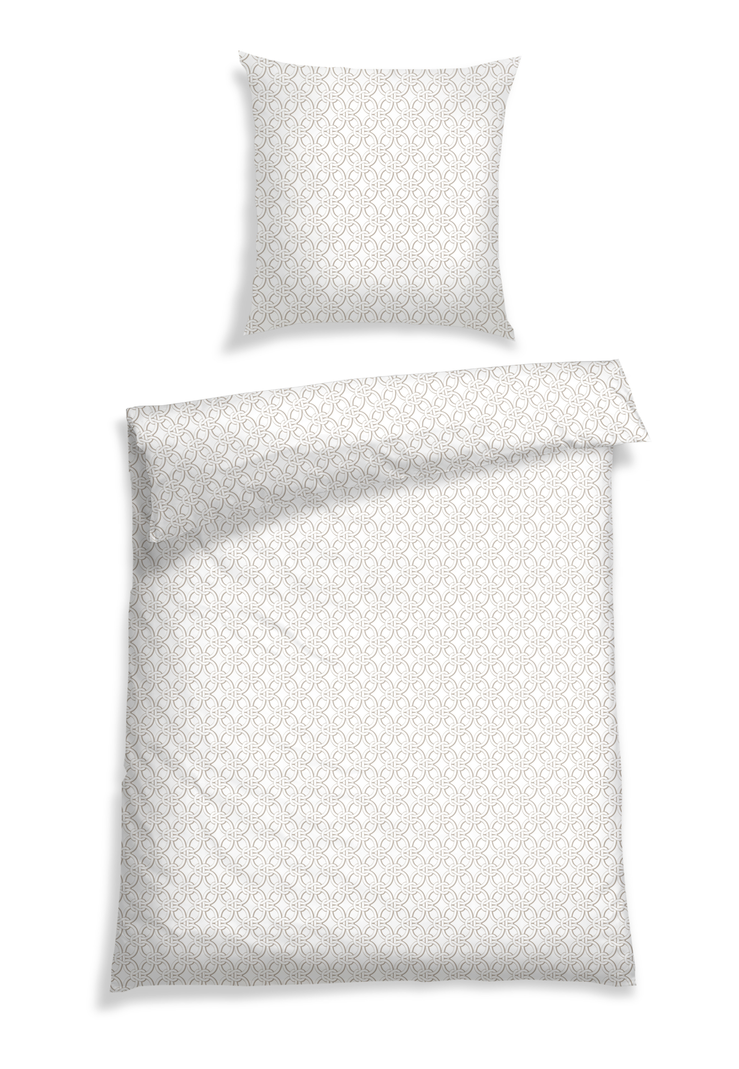 Bettwäsche Renforcé creme gemustert - SCHIESSER Home 135*200