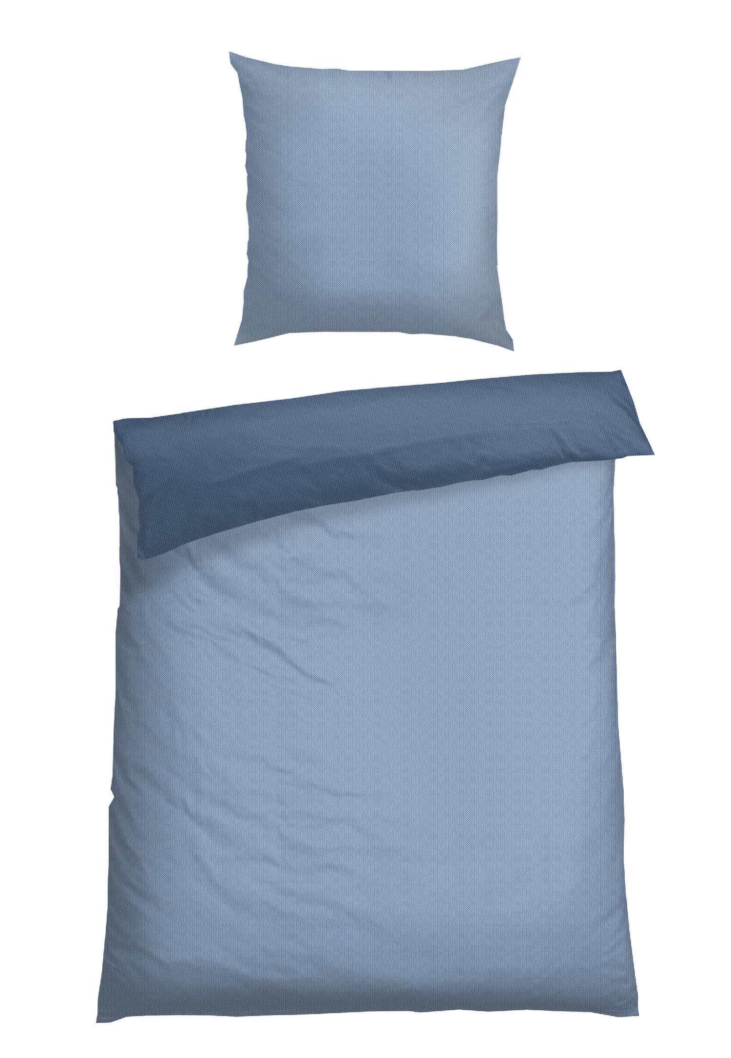 schiesser.com DE Bettwäscheset zweiteilig Renforcé blau - SCHIESSER Home 135*200 182279-800-H91