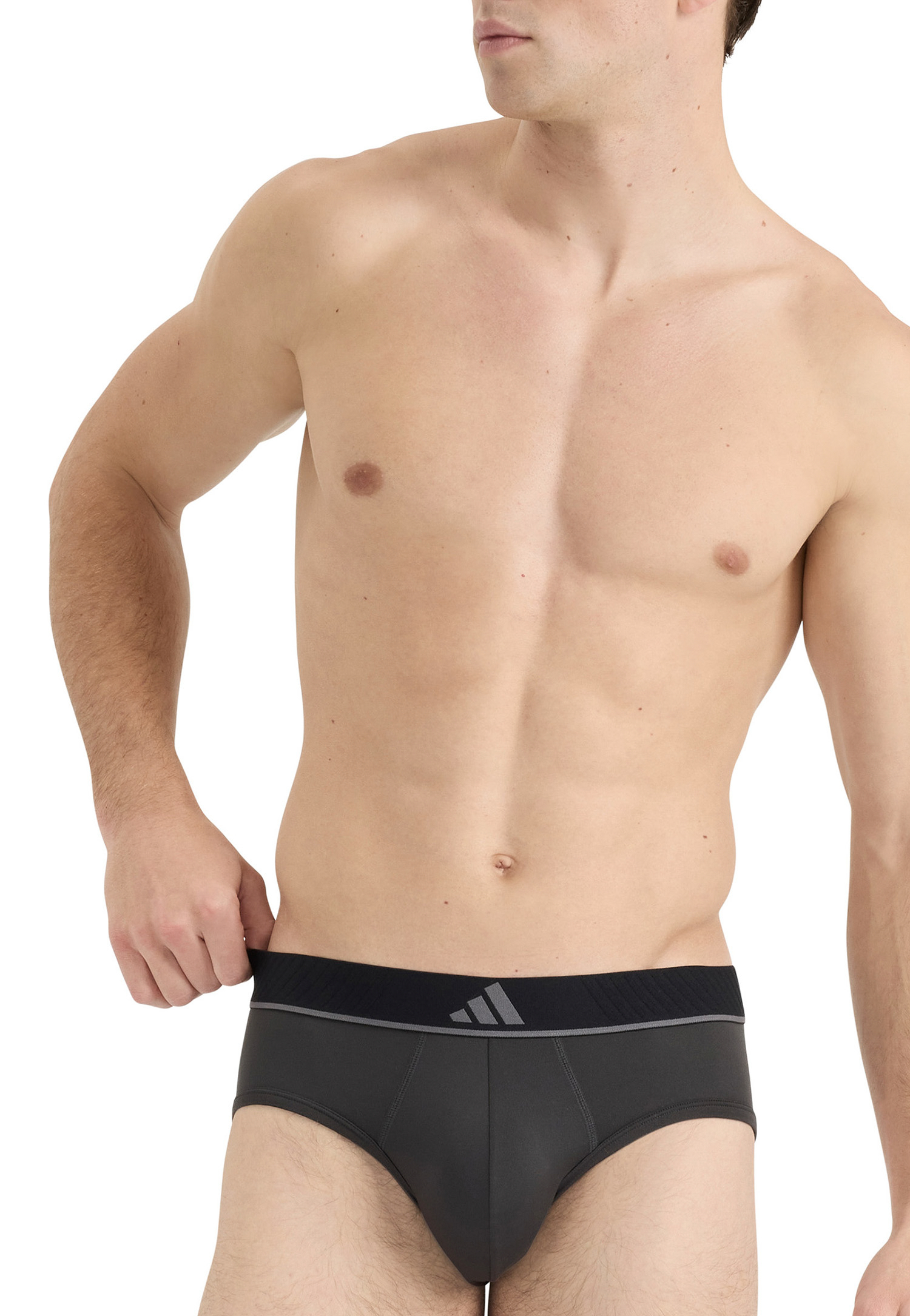Slip 2-pack Zwart/Grijs - ADIDAS S