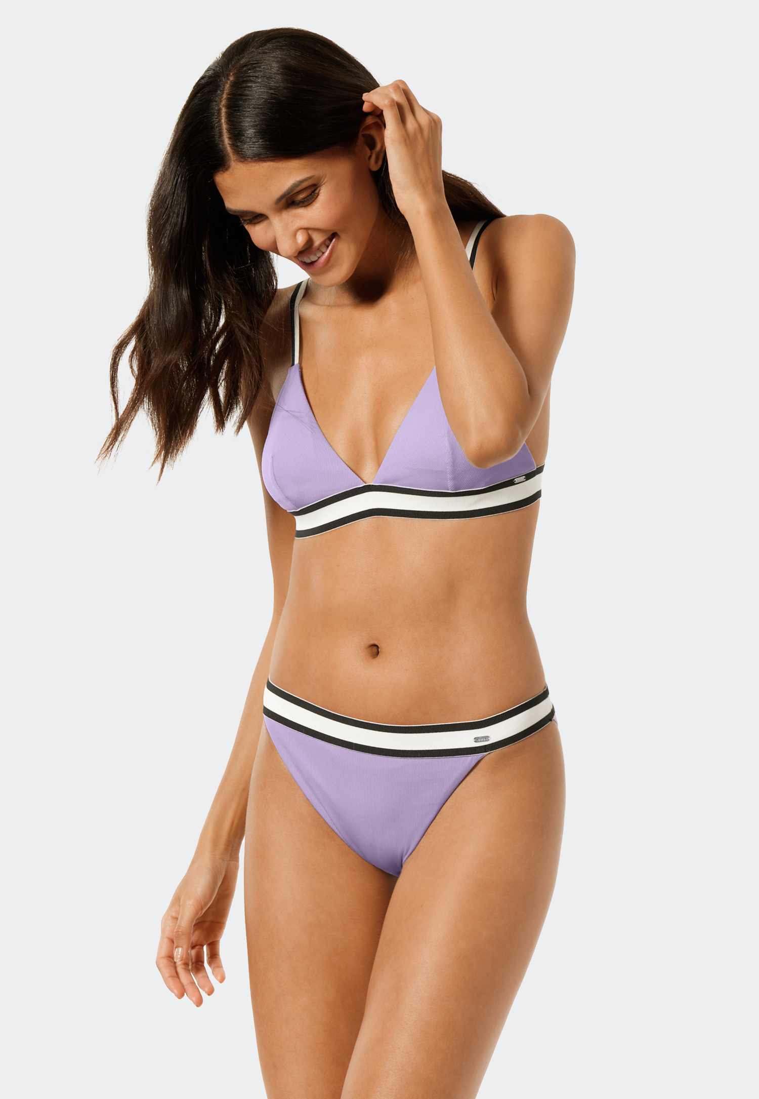 Tai-Bikinislip gefüttert Elastikbund lila - California Dream XL