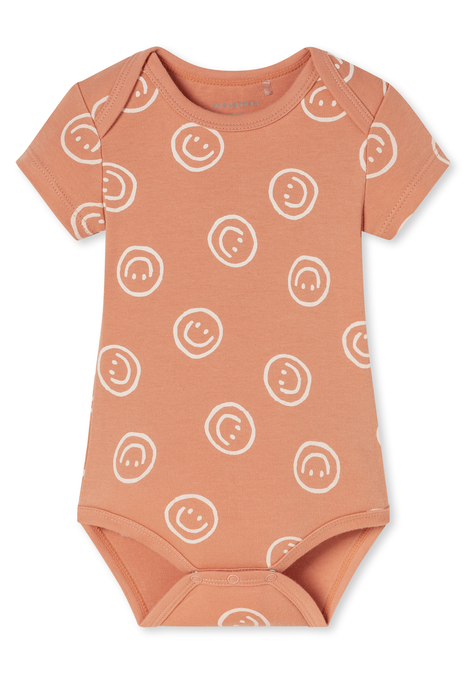 Babybodys met fijne rib, korte mouw, set van 3, meerkleurig - Baby 50/62