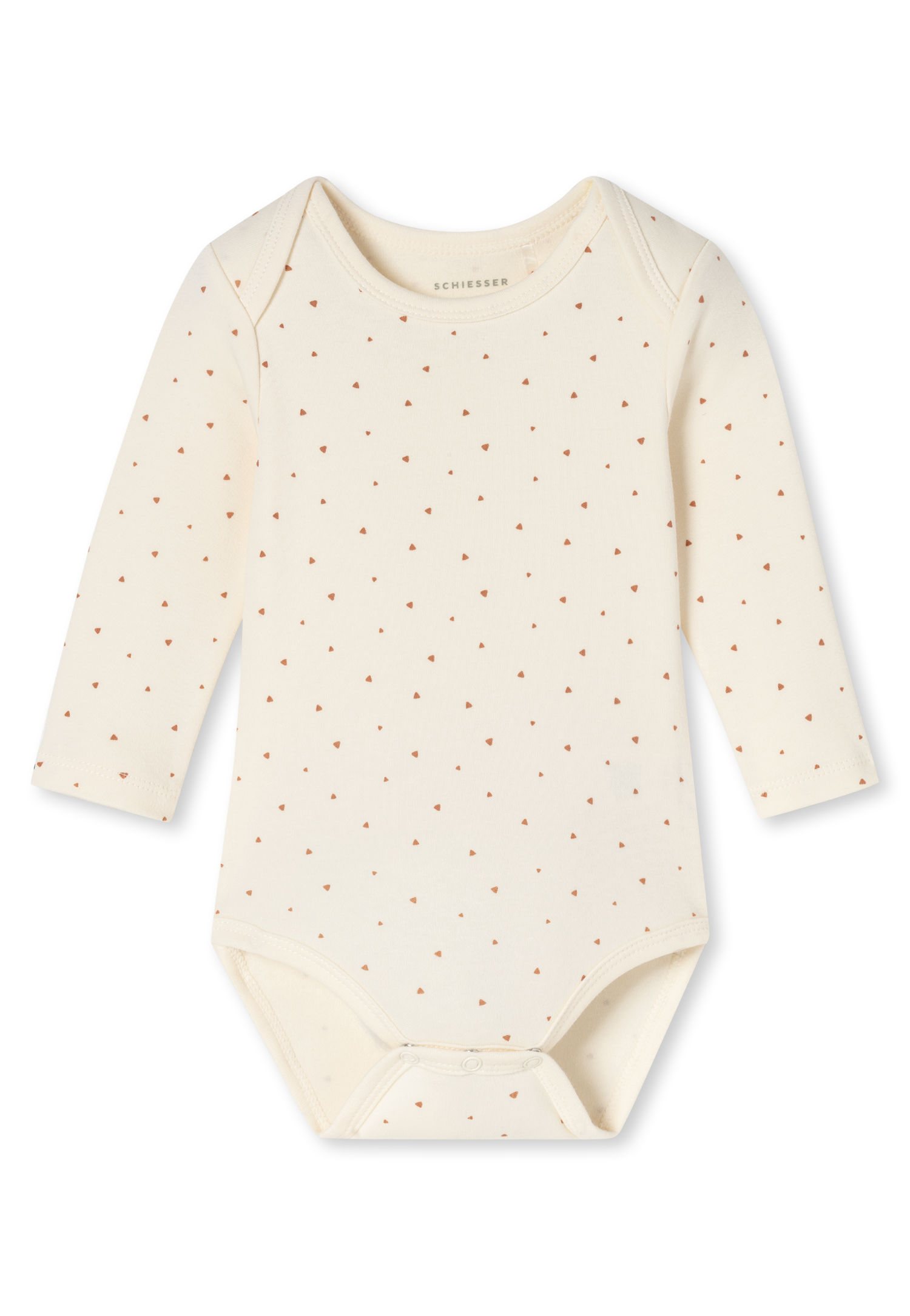 Babybodys met fijne rib, lange mouwen, set van 5, meerkleurig - Baby 50/62