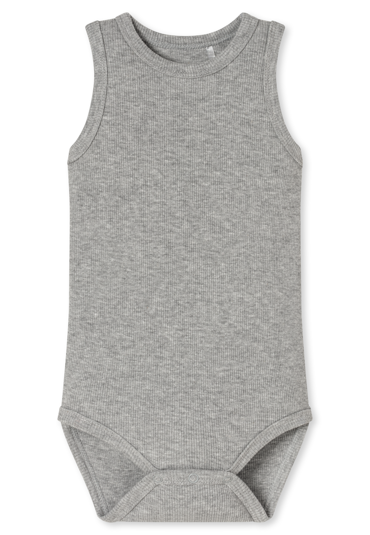 Mouwloze babyrompertjes met dubbelrib, set van 5, meerkleurig - Baby 50/62
