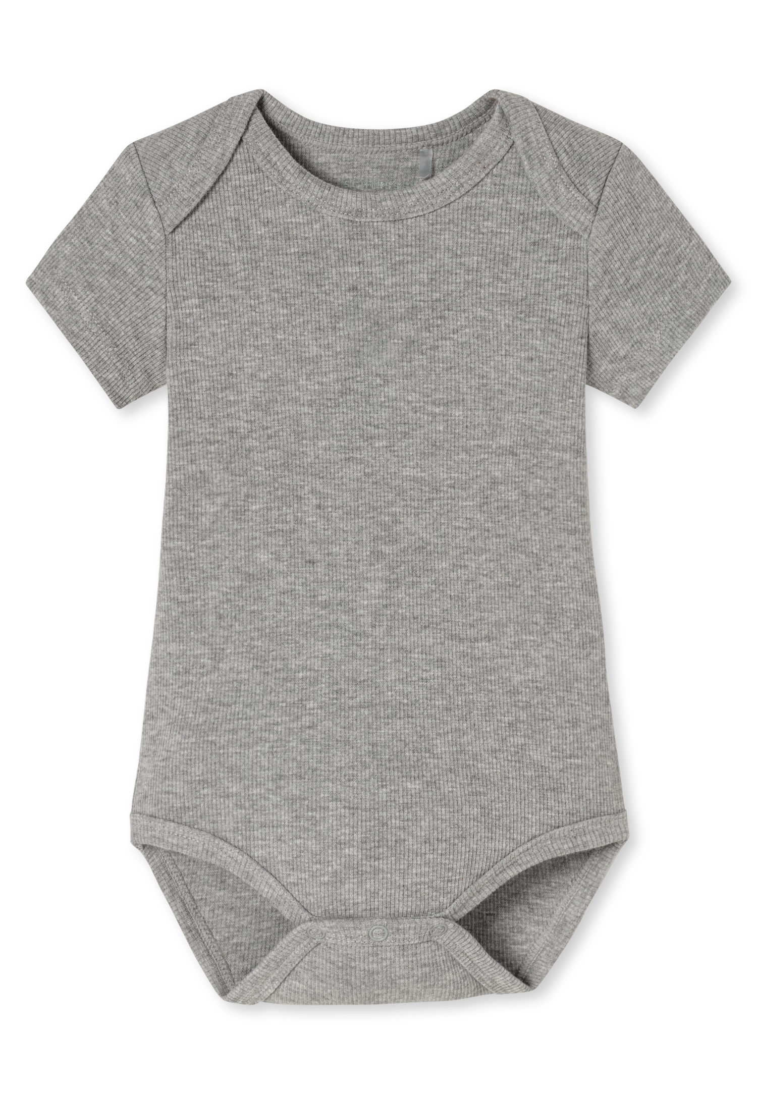 Babybodys met dubbelrib en korte mouw, set van 5, meerkleurig - Baby 50/62
