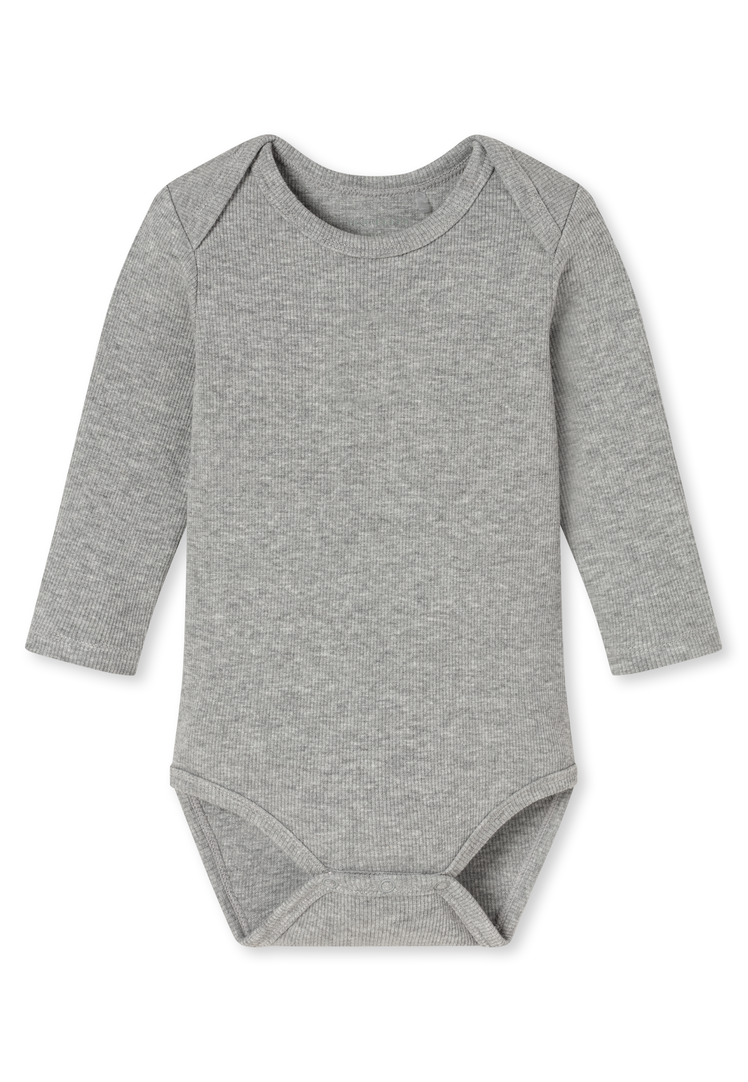 Babybodys met dubbelrib en lange mouwen, set van 5, meerkleurig - Baby 50/62
