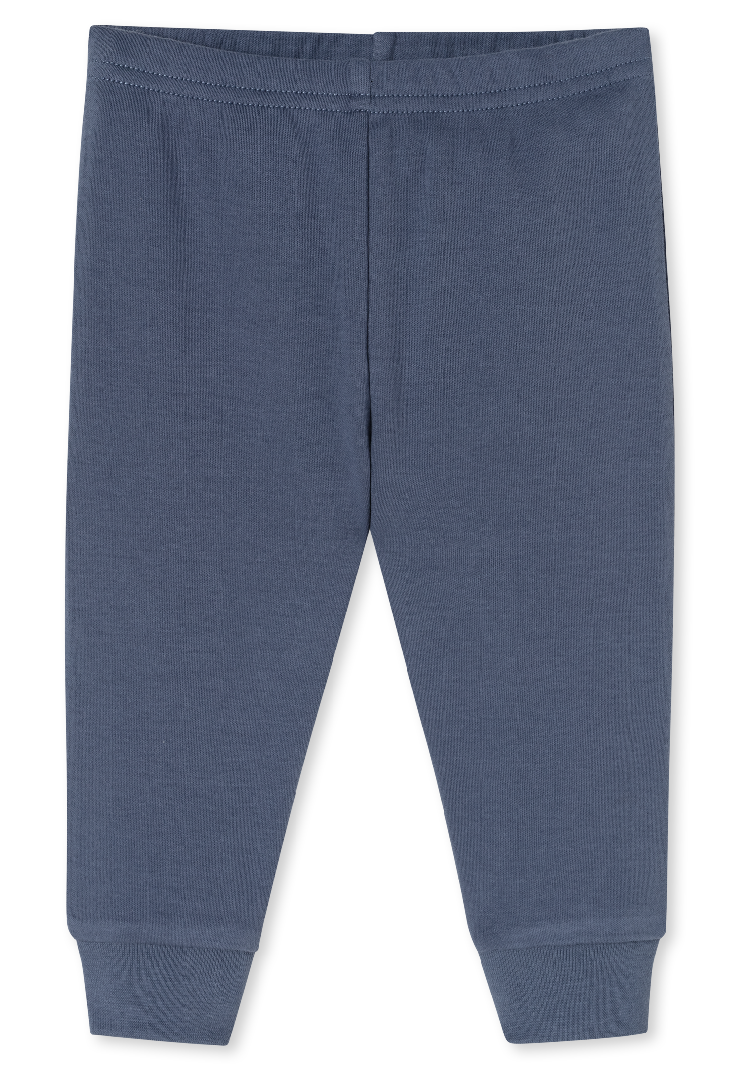 Lang babypyjama, 2-delig, fijnrib, admiraalblauw gestreept - Baby 50/62