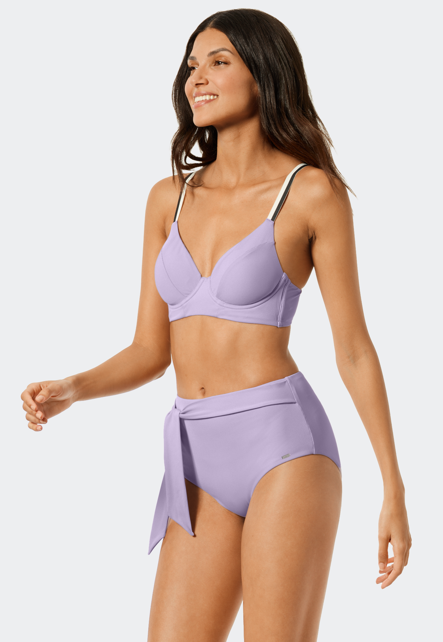 Schiesser Bikini-Top Bügel variable Träger lila - California Dream für Damen