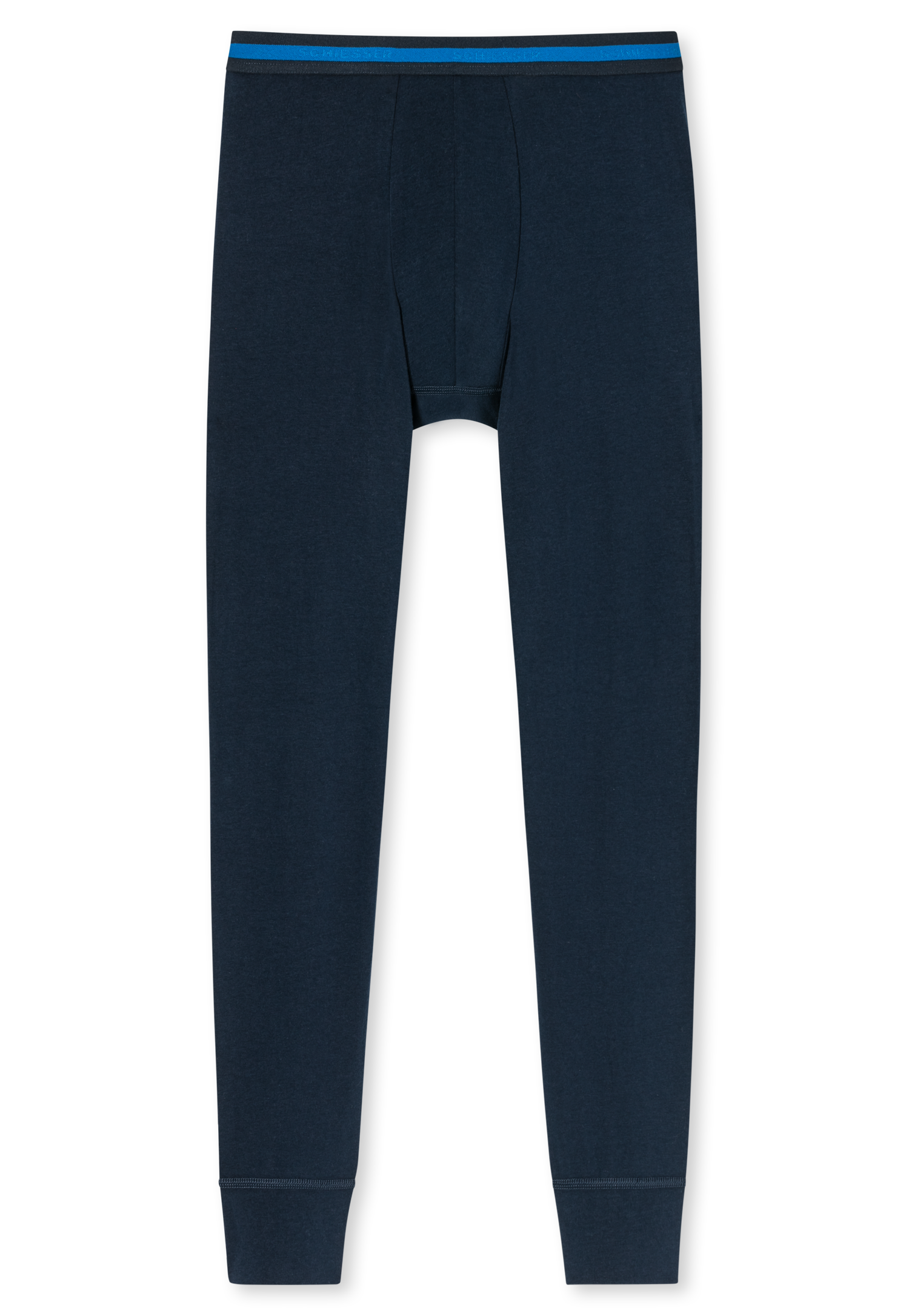 Schiesser Lange Unterhose Organic Cotton Streifen nachtblau - 95/5 für Jungen