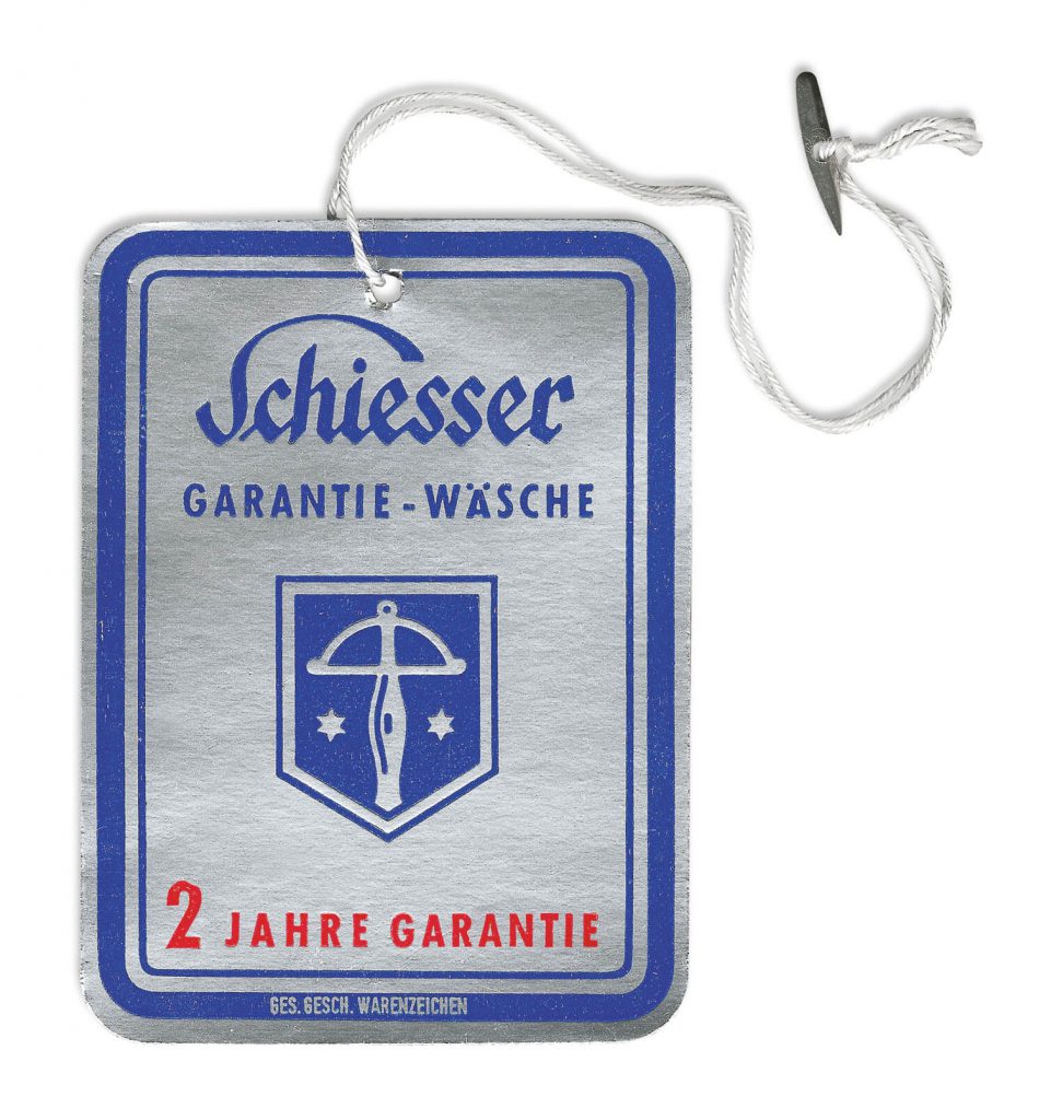 historisches Wäscheetikett